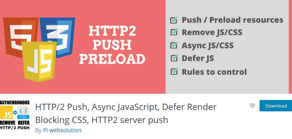 إضافة HTTP2 Push - Async JavaScript - Defer Render Blocking CSS - HTTP2 server push