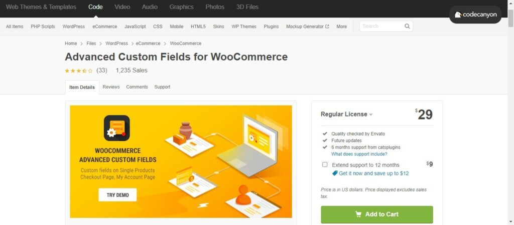 13 3 – Advanced Custom Fields for WooCommerce