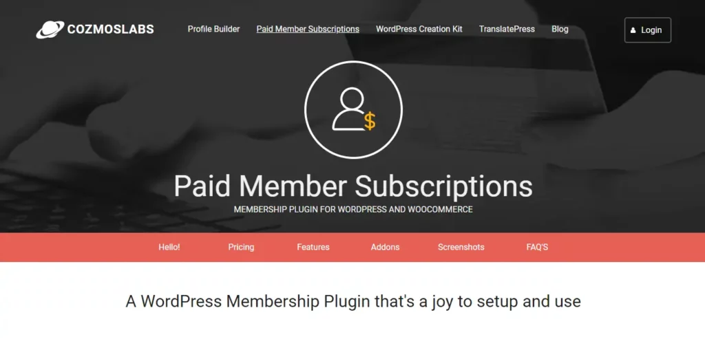 2. إضافة Paid Member Subscriptions