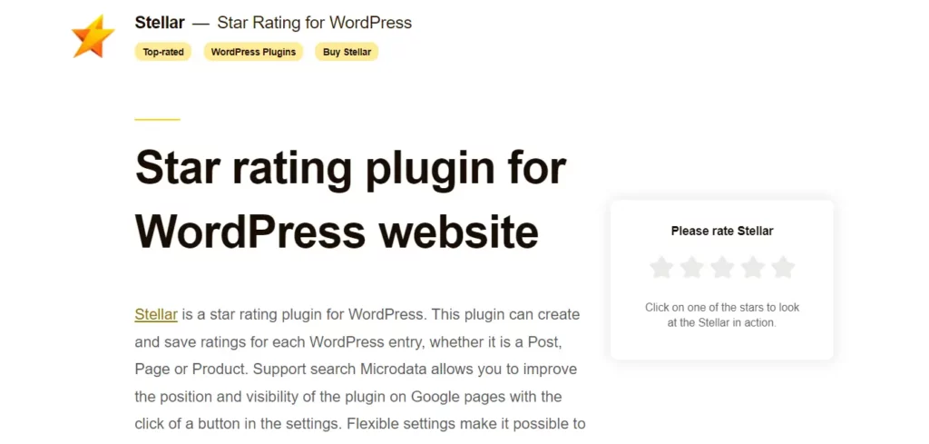 2. إضافة Star Rating For WordPress