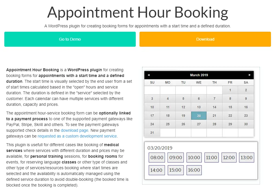 4. إضافة Appointment Hour Booking