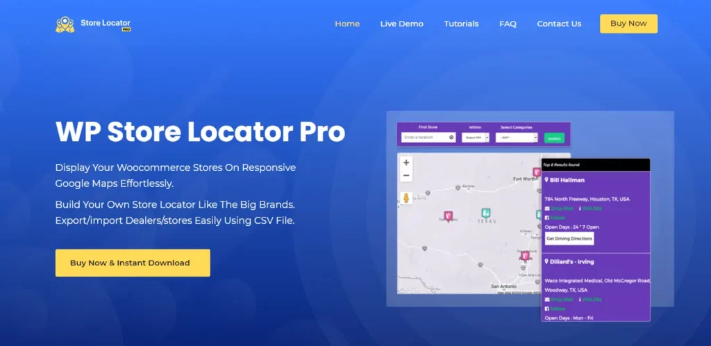 5. إضافة Responsive Store Locator